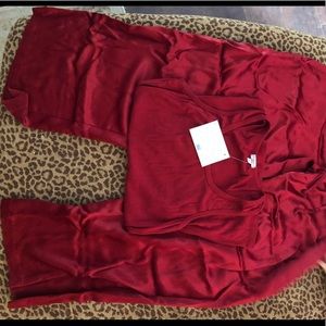 PJ Harlow Red Pajamas Large NWT